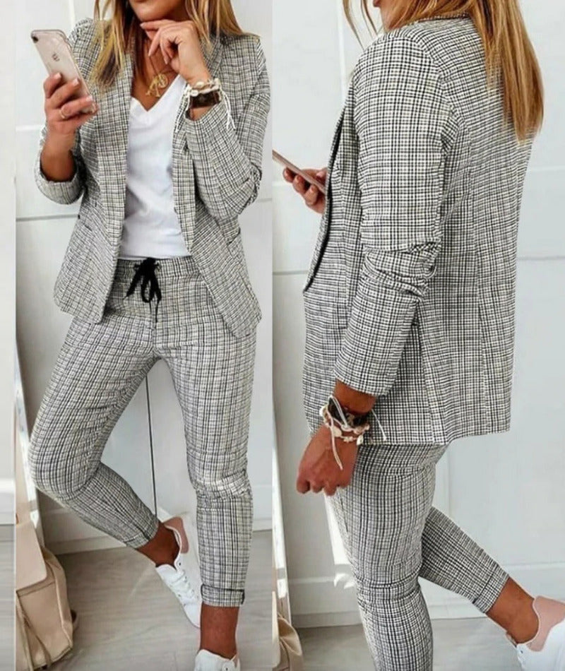 Mune Fashion | Suit Set Modern Two-Piece with Wide Trousers Tailored Blazer Jacket