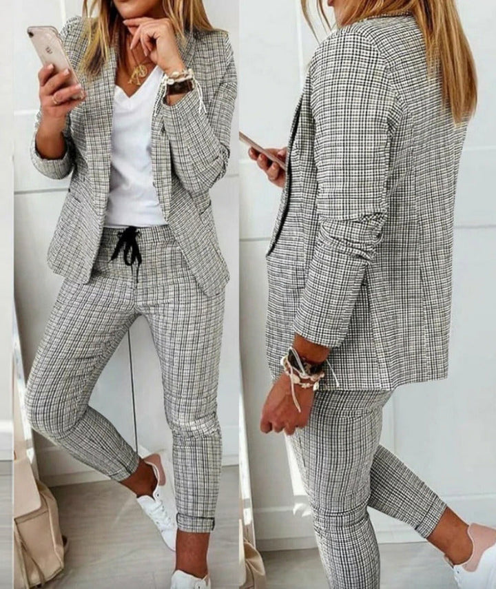 Mune Fashion | Suit Set Modern Two-Piece with Wide Trousers Tailored Blazer Jacket