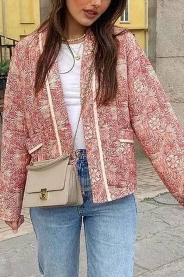 Mune | Fashion Versatile Printed Cardigan Long Sleeve Cotton Jacket