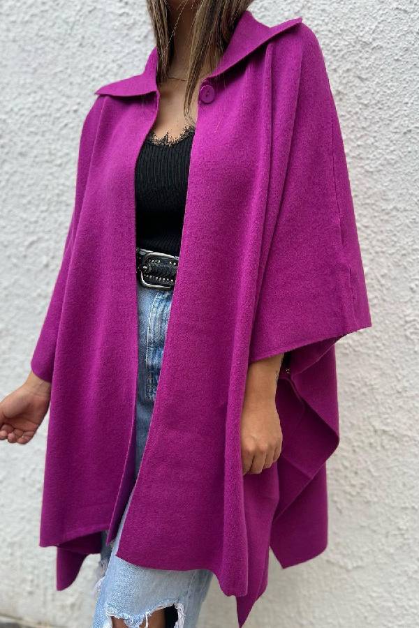 Mune | Color Casual Cardigan Loose Single-Button Windbreaker Jacket