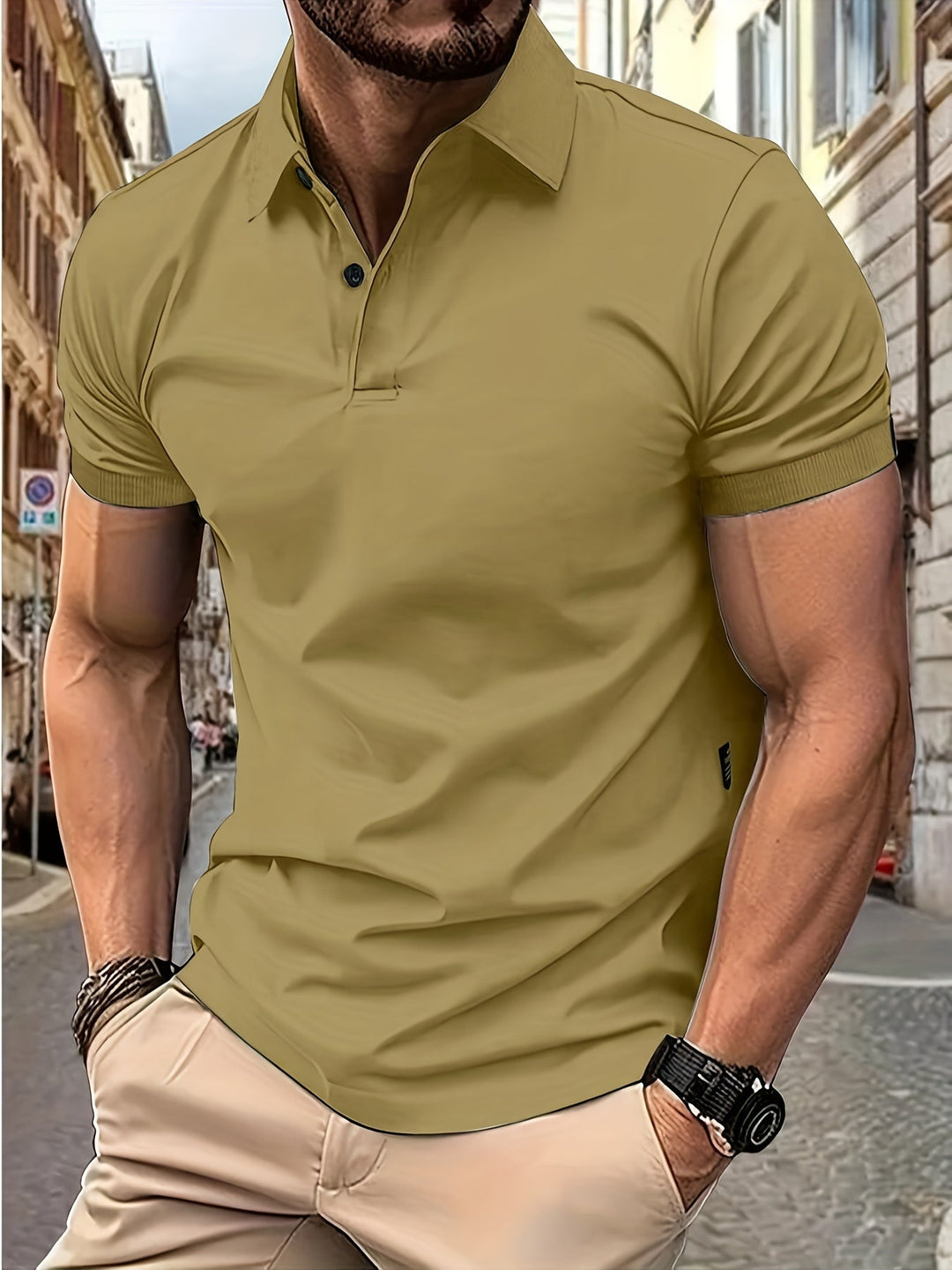 Stylish and comfortable short sleeve polo