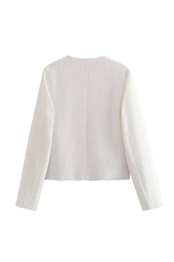 Mune | Neck Slim Fit Colorblock Women'S Button Jacket