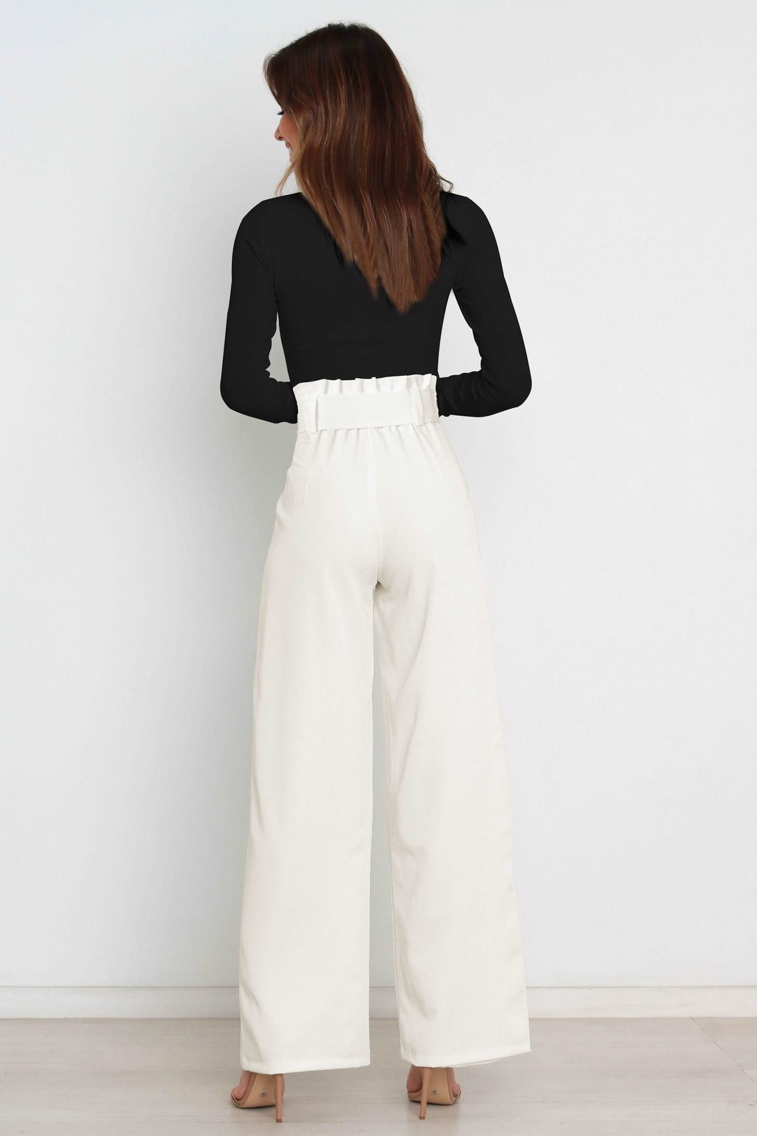 Mune Fashion | High Waist Paperbag Pants with Bow Detail