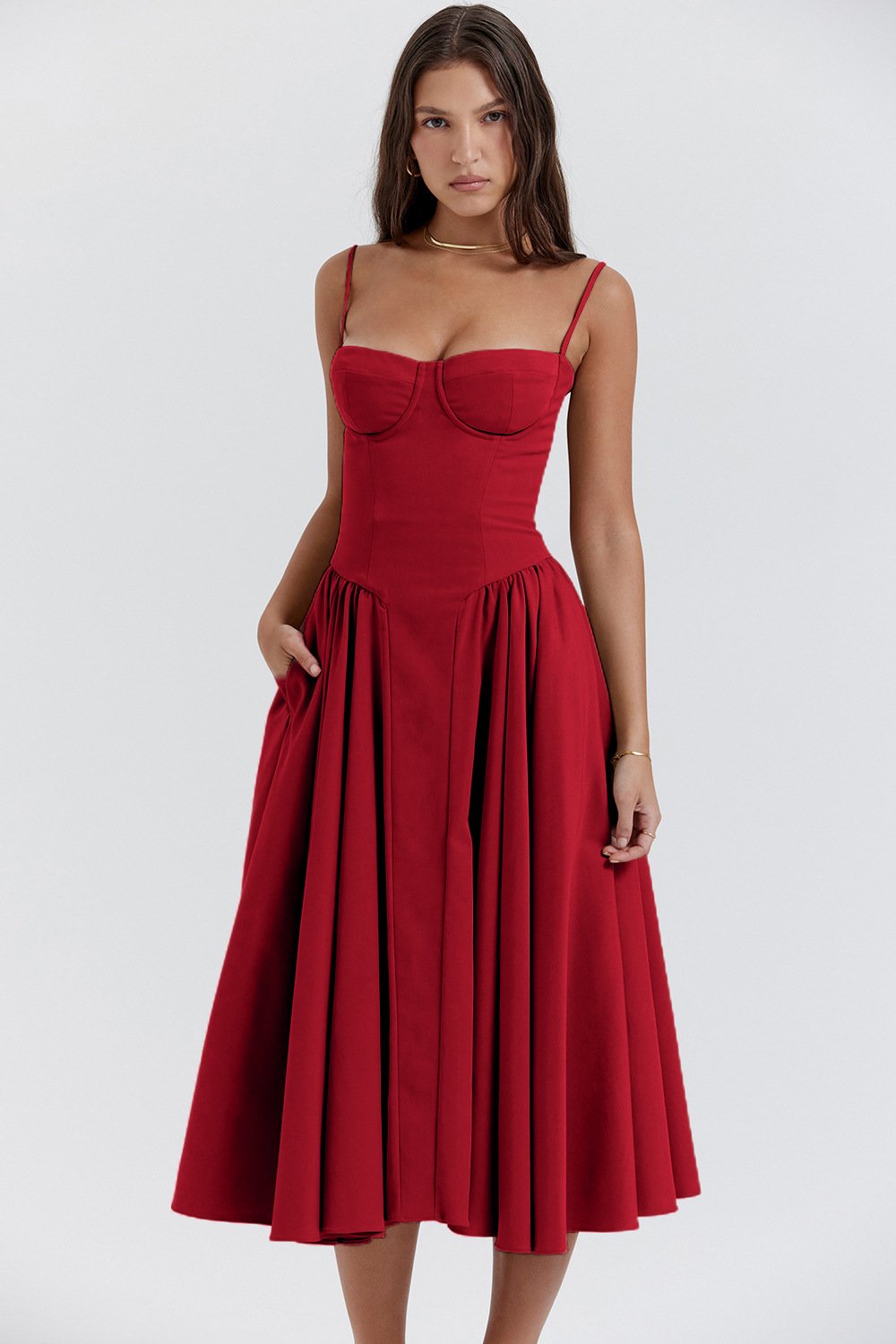 Corset Midi Dress
