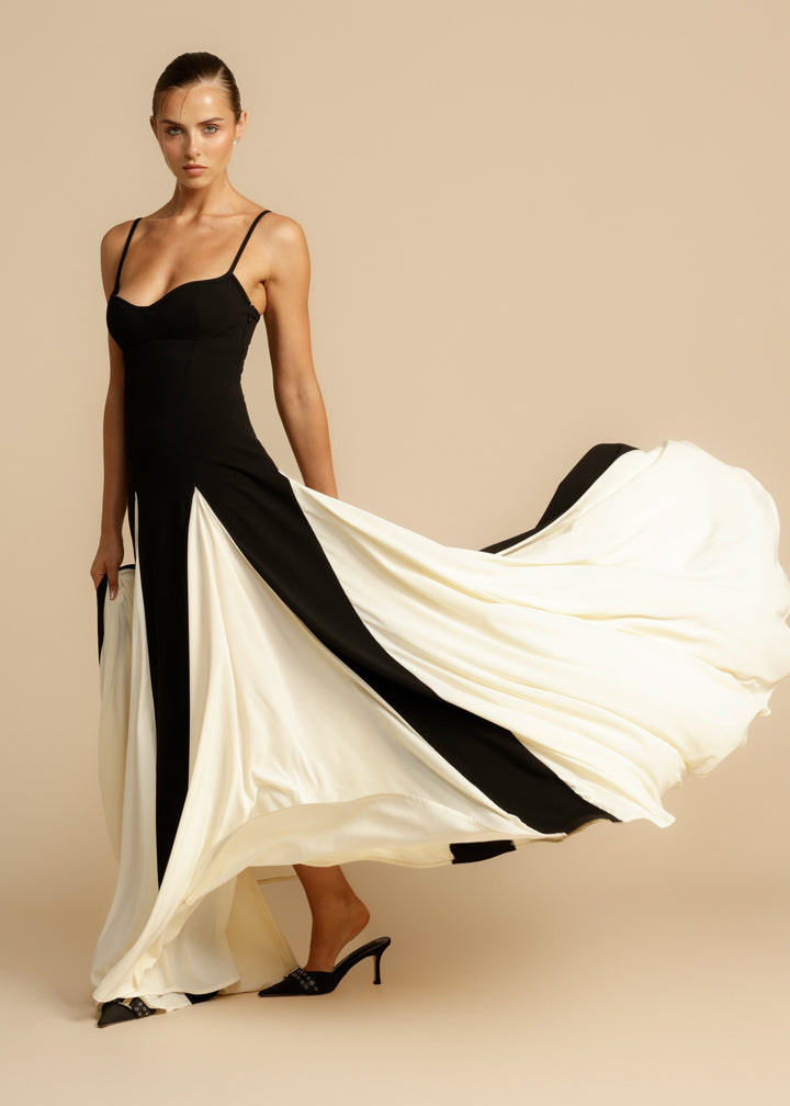 Mune | Spaghetti Straps Maxi Dress With Color Block