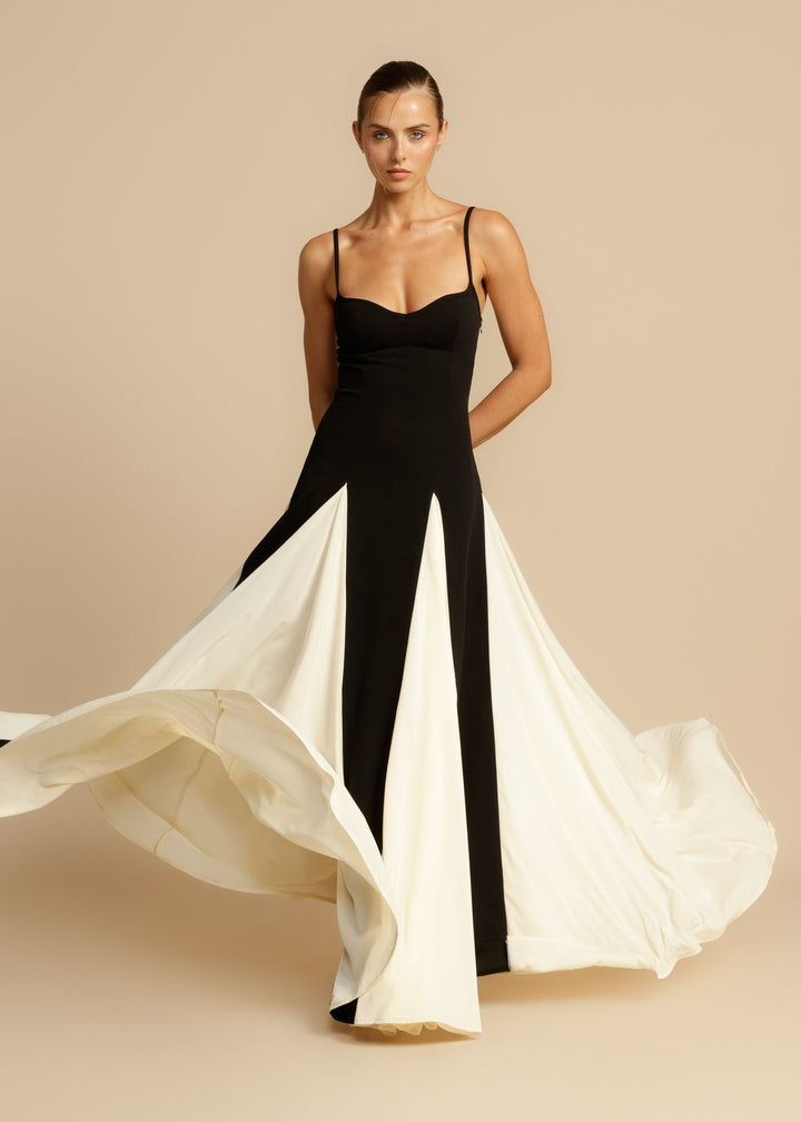 Mune | Spaghetti Straps Maxi Dress With Color Block