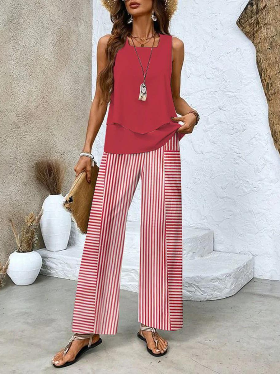 Elegant Two-Piece Summer Set
