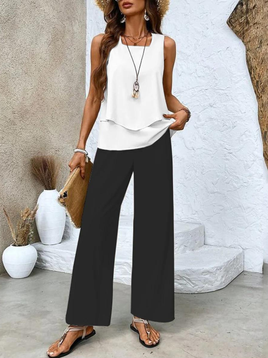 Elegant Two-Piece Summer Set
