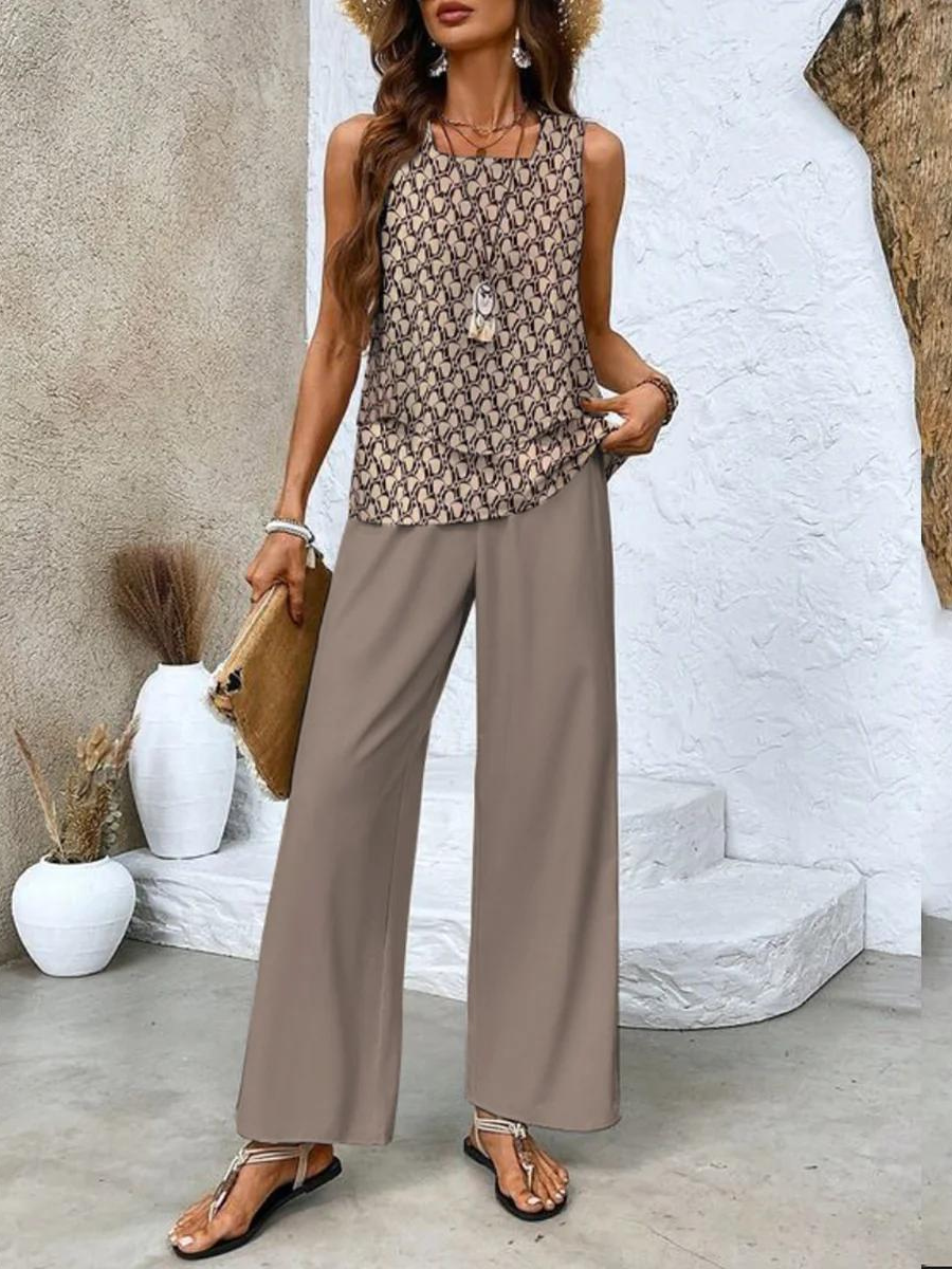Elegant Two-Piece Summer Set