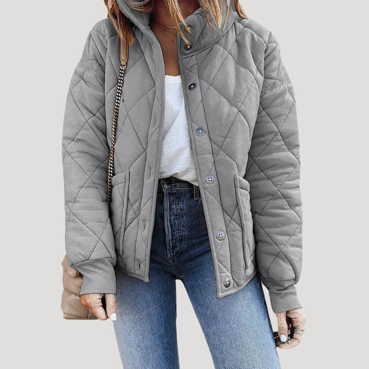 Mune | Women's quilted button-up bomber jacket lightly padded