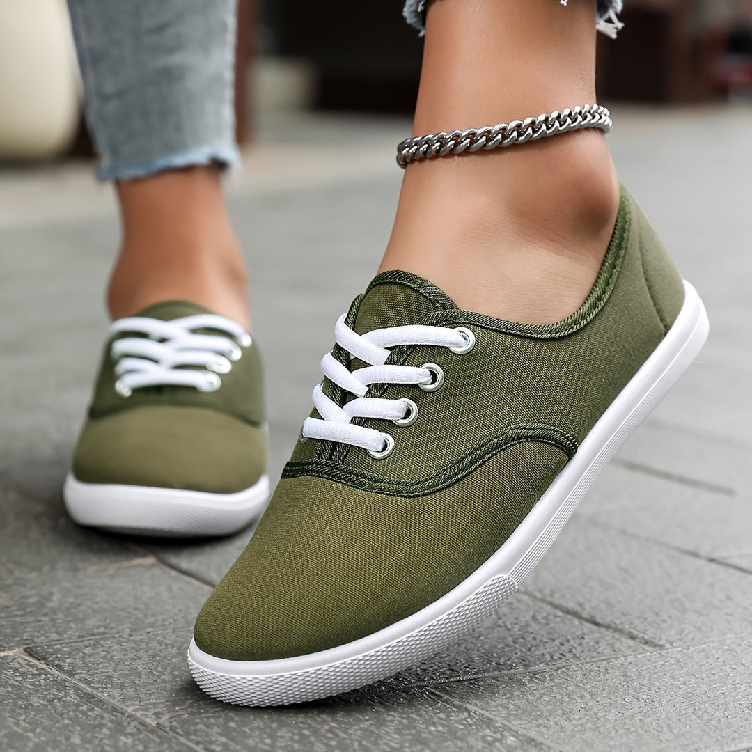 Mune Fashion | Comfortable Low Canvas Lace-up Shoes
