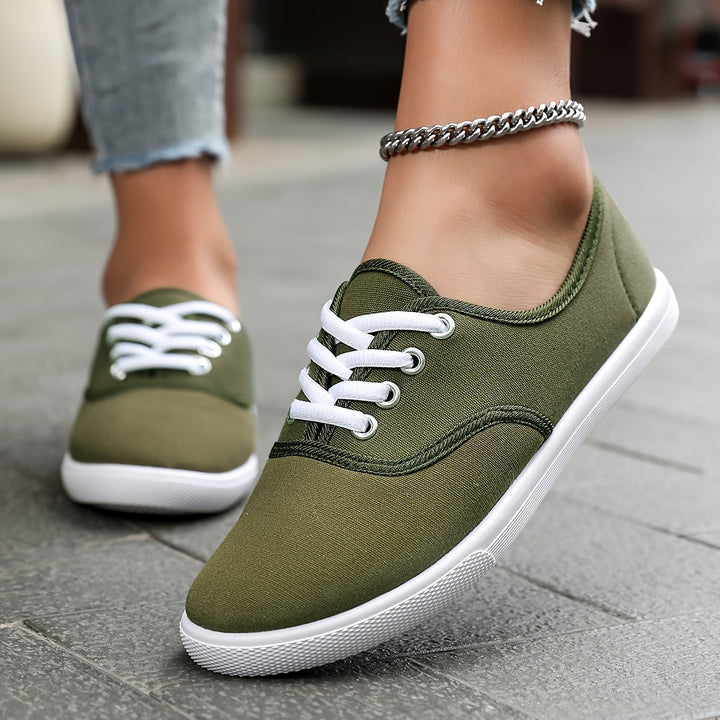 Mune Fashion | Comfortable Low Canvas Lace-up Shoes
