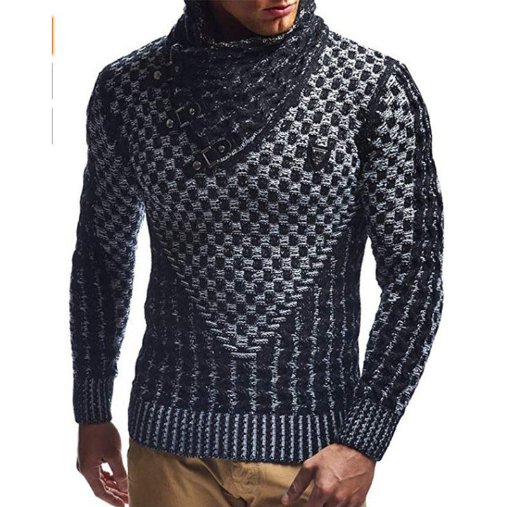 Mune | Mens Turtleneck Sweater with Closure
