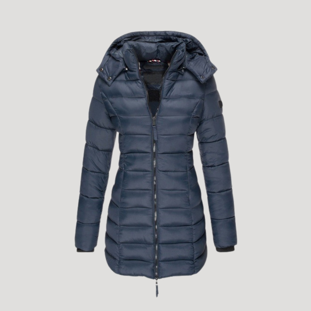Mune | Women's long padded winter coat with hood puffer jacket