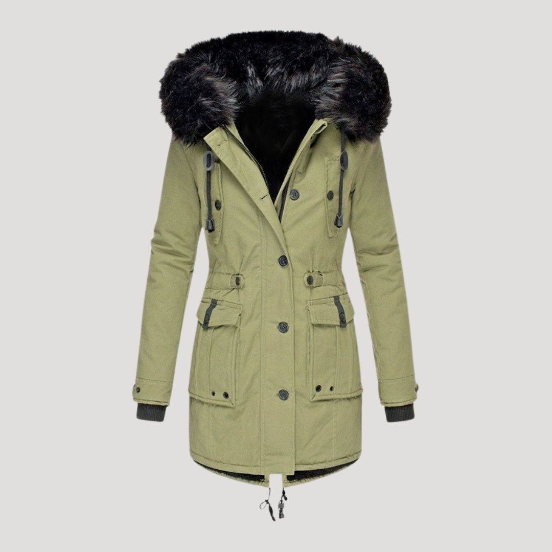 Mune | Women's waterproof winter parka with faux fur hood