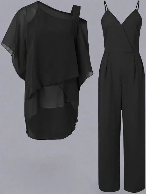 Mune | Luxury Chiffon Set for Elegant Evenings