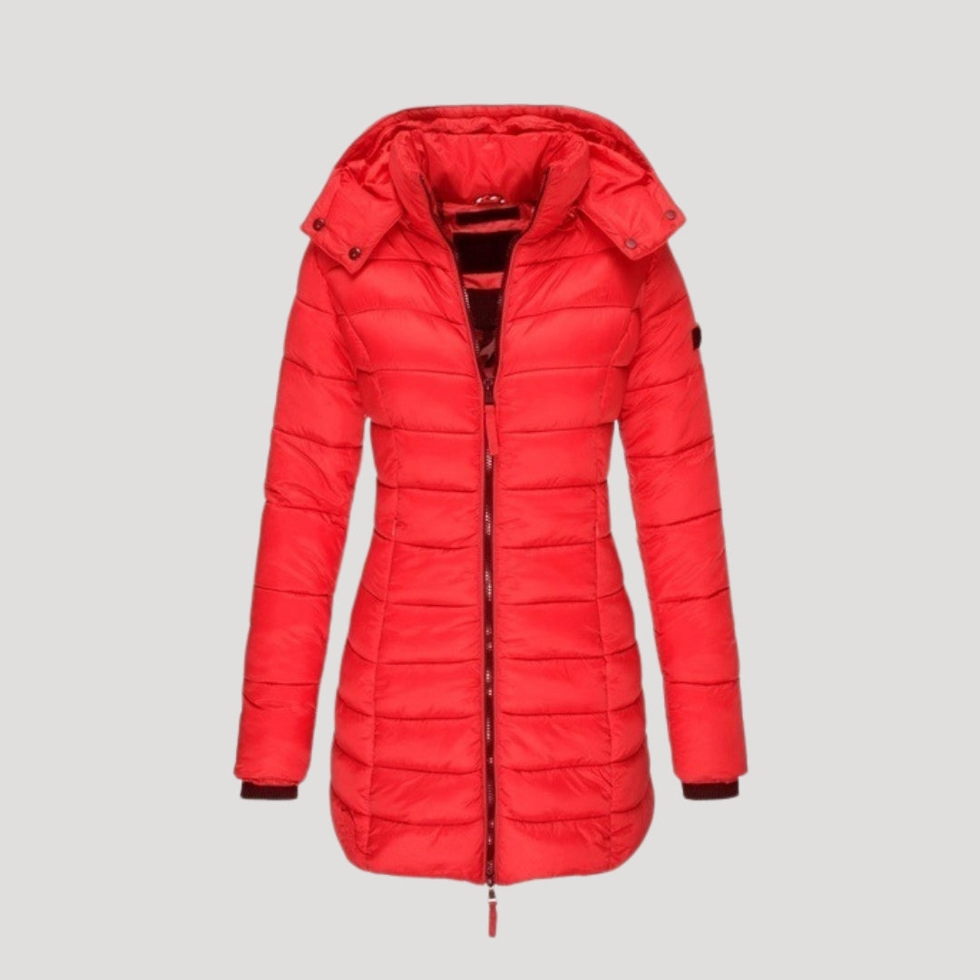 Mune | Women's long padded winter coat with hood puffer jacket
