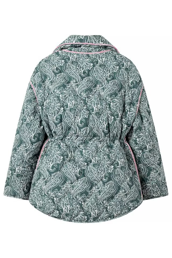 Mune | and Casual Loose Cotton Printed Long Sleeve Jacket
