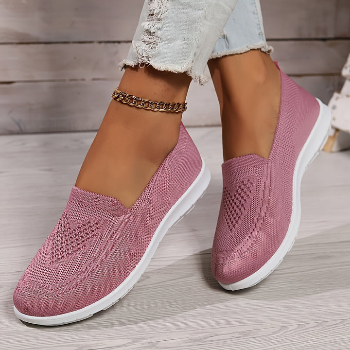 Mune Fashion | Solid Color Knitted Sneakers For Women