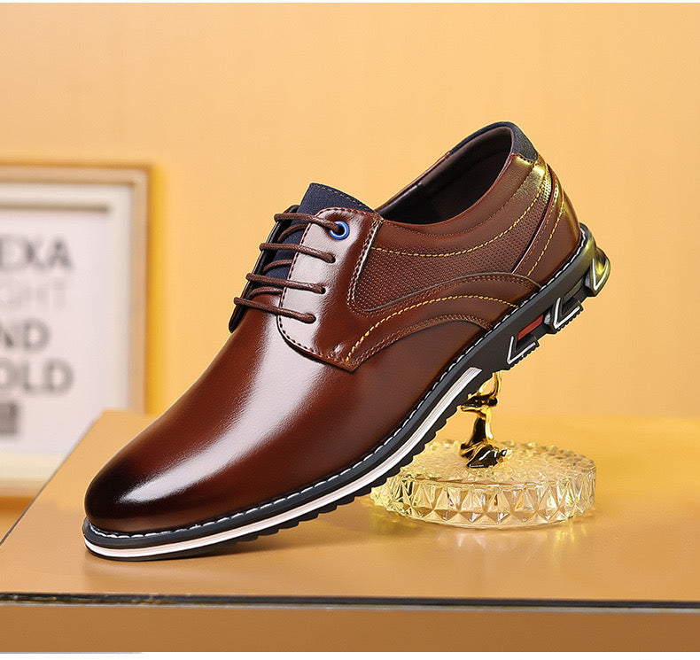 Orthopedic Leather Shoes Mune Fashion
