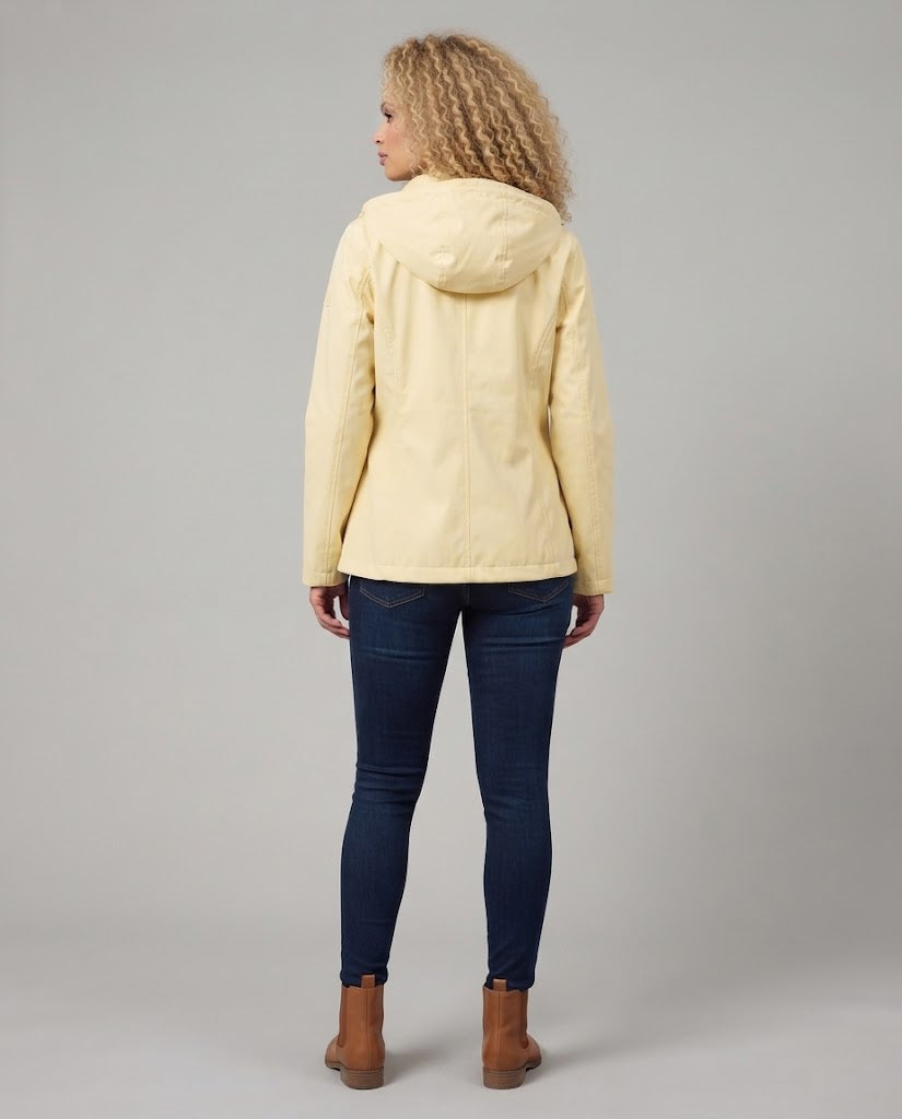 Women Water-Repellent Outdoor Jacket with Hood Mune Fashion