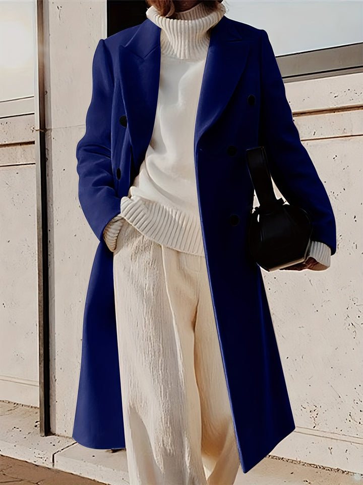 Mune | Stylish Classic Winter Double-breasted Overcoat for Women