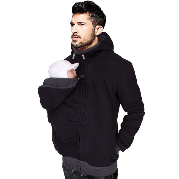 Men's Wearable Jacket with Baby Carrier Function Mune