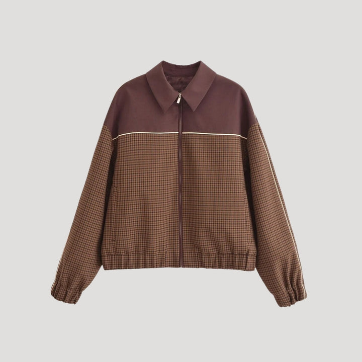 Mune | Women's lightweight checked Zip-Up casual spring jacket