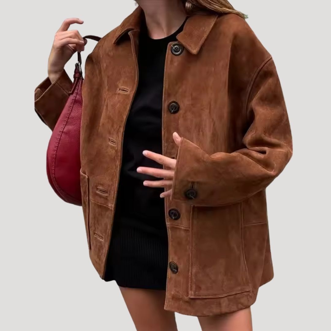 Mune | Women's Suede Plus Size Winter Jacket