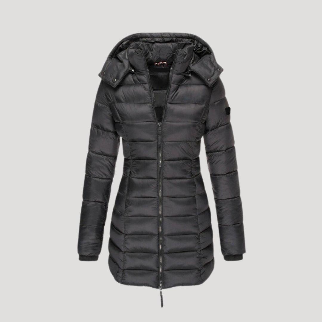 Mune | Women's long padded winter coat with hood puffer jacket