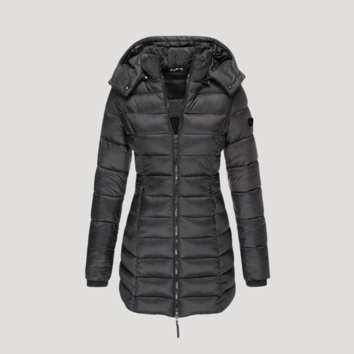 Mune | Women's long padded winter coat with hood puffer jacket
