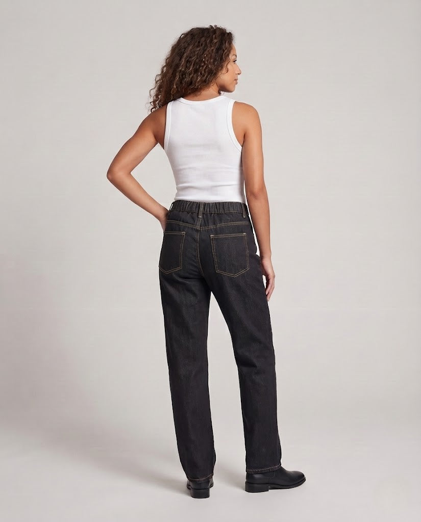 Women Comfortable and Casual Denim Pants Mune Fashion