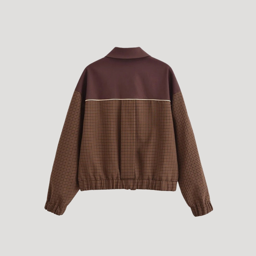 Mune | Women's lightweight checked Zip-Up casual spring jacket