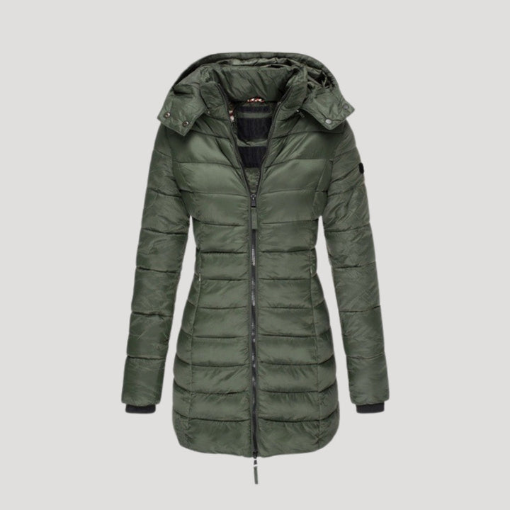 Mune | Women's long padded winter coat with hood puffer jacket