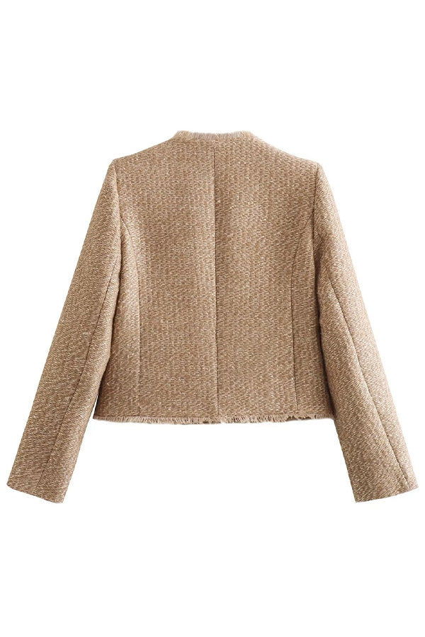 Mune | Jacket with Round Neckline and Buttons