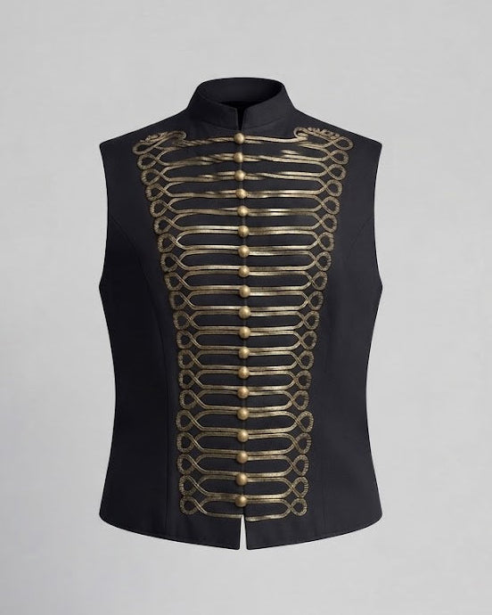 Ladies Evening Vest in Military Style Mune Fashion