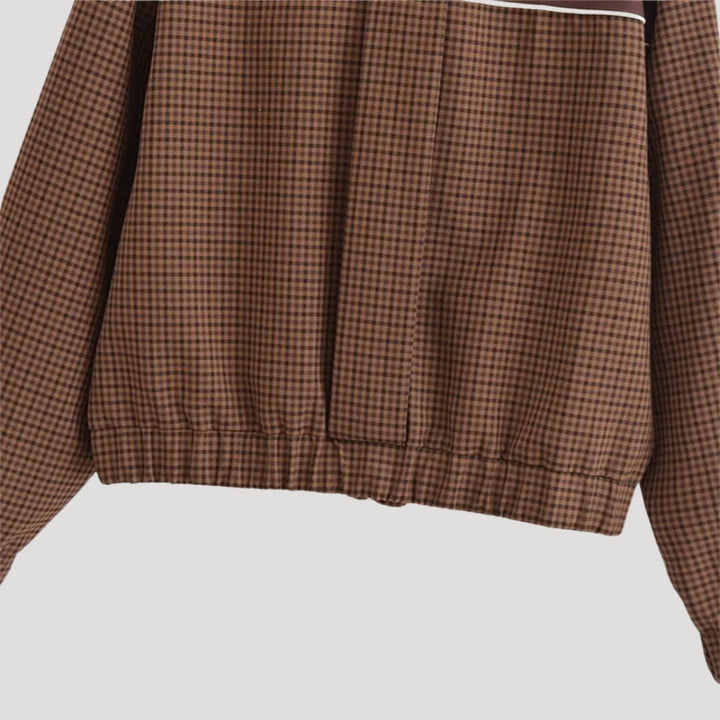 Mune | Women's lightweight checked Zip-Up casual spring jacket