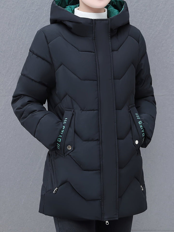 Mune | Long Casual Women's Down Jacket with Hood
