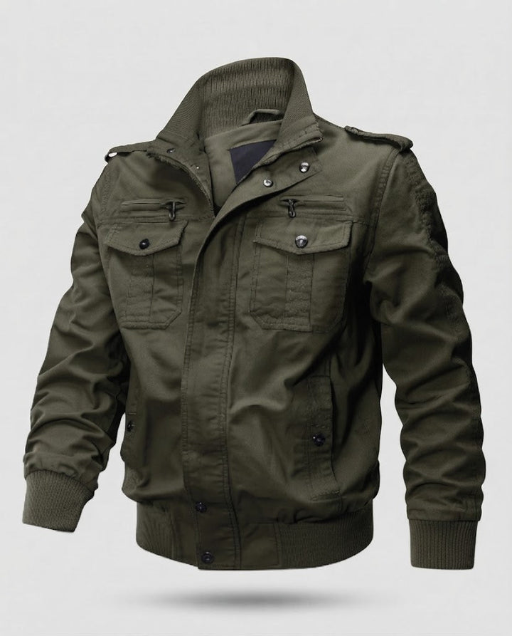 Men's Thermo Utility Blouson made of robust canvas with Sherpa inner lining Mune Fashion