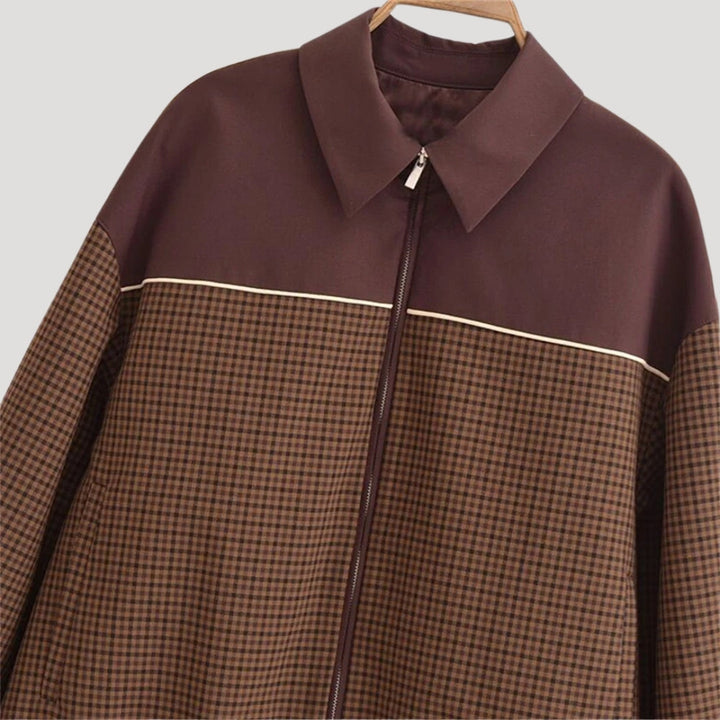 Mune | Women's lightweight checked Zip-Up casual spring jacket