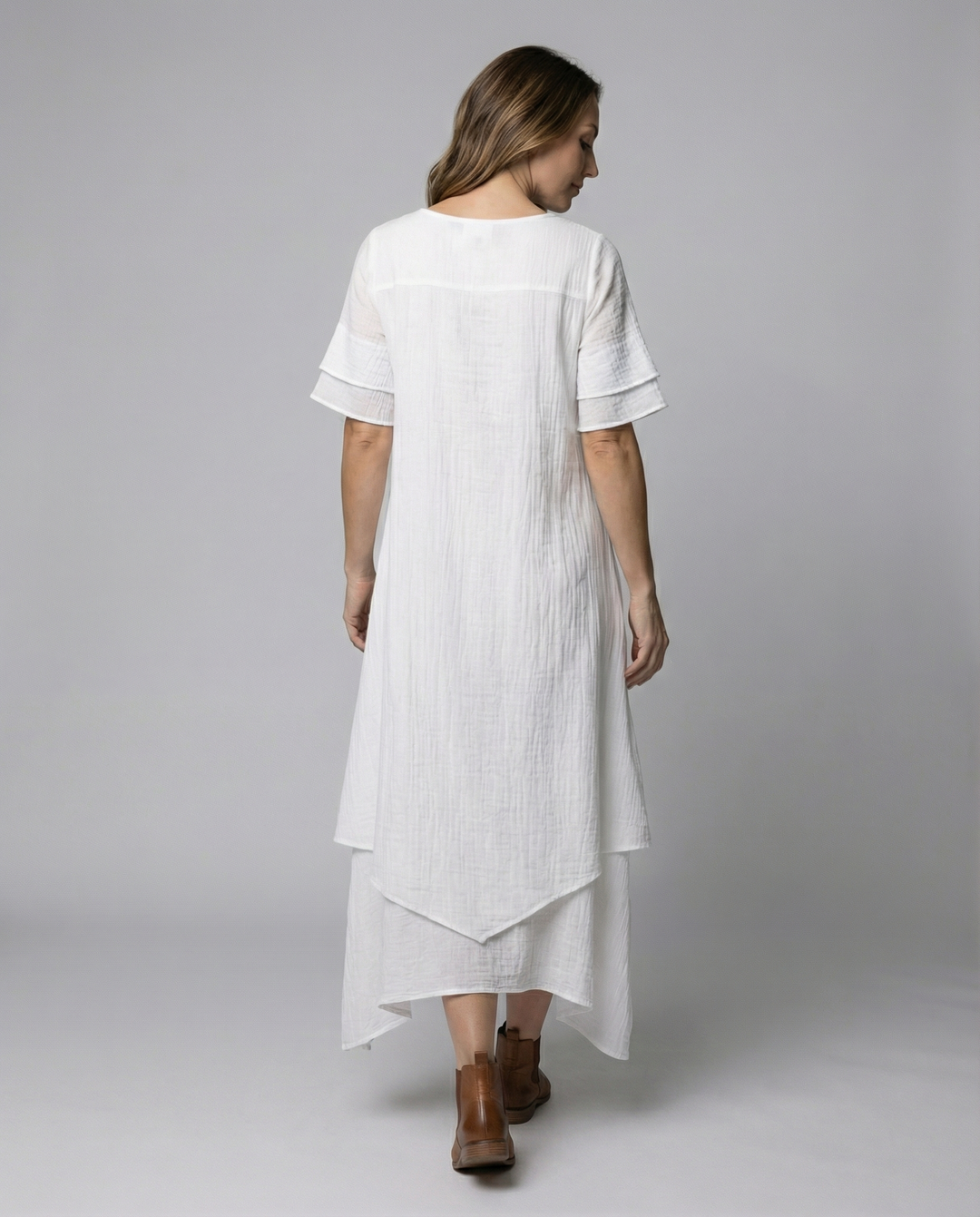 Elegant women's slit dress evening