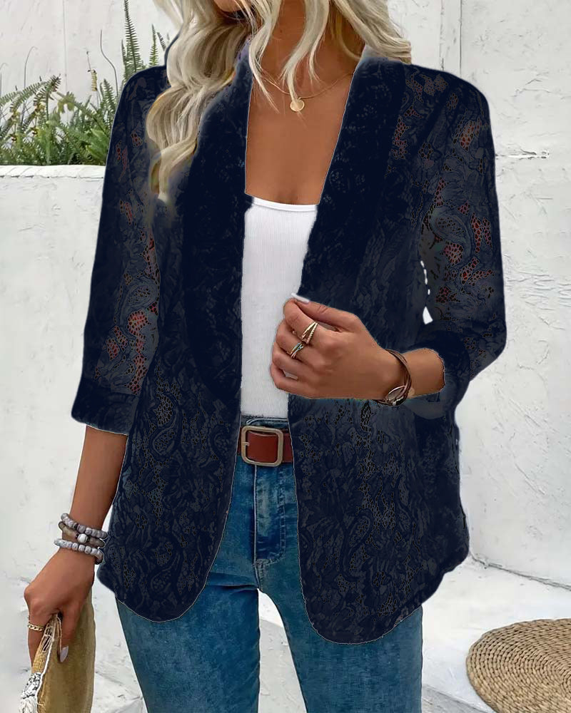 Mune Fashion | Elegant Blazer with Lace