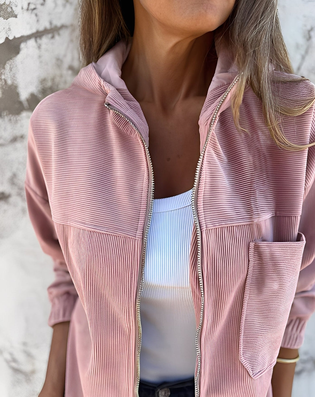 Mune Fashion | Comfortable Women's Cord Jacket with Hood