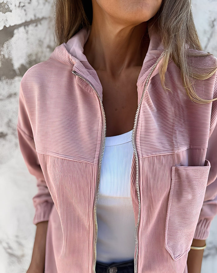 Mune Fashion | Comfortable Women's Cord Jacket with Hood