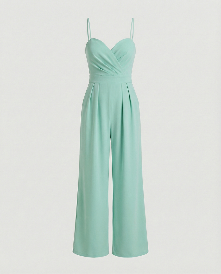 Mune Fashion | Women's Elegant Flowing Jumpsuit with Spaghetti Straps for Festive Occasions