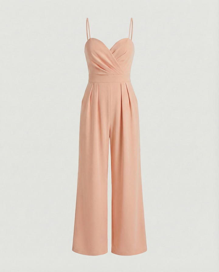 Mune Fashion | Women's Elegant Flowing Jumpsuit with Spaghetti Straps for Festive Occasions