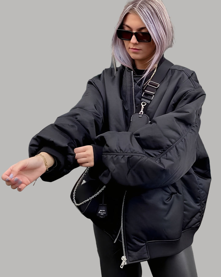 Mune | Casual Oversized Bomber Jacket for Women