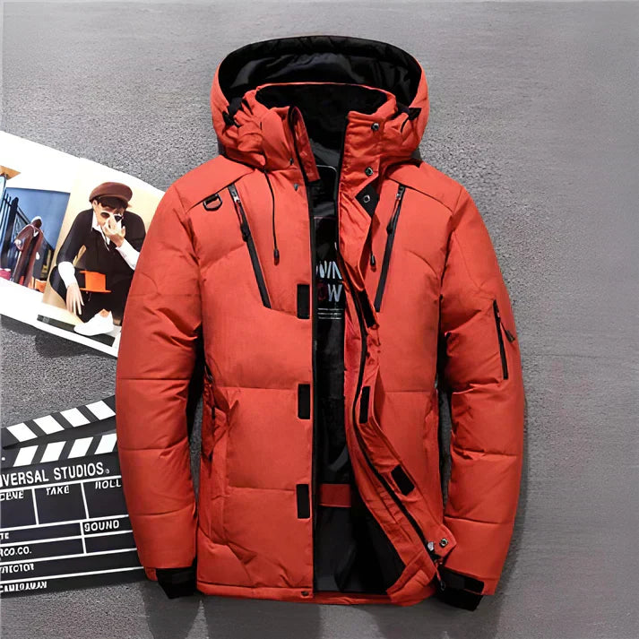 Mune | Men's Winter Puffer Jacket Hooded Insulated Outdoor Design
