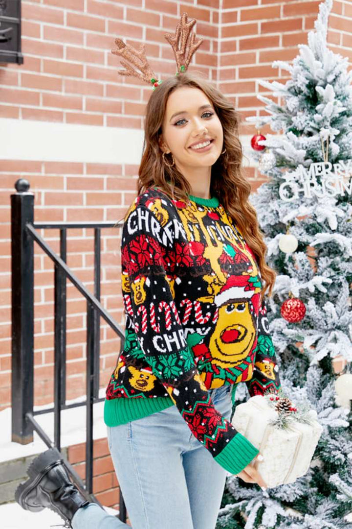 Mune | Christmas Cartoon Reindeer Sweater