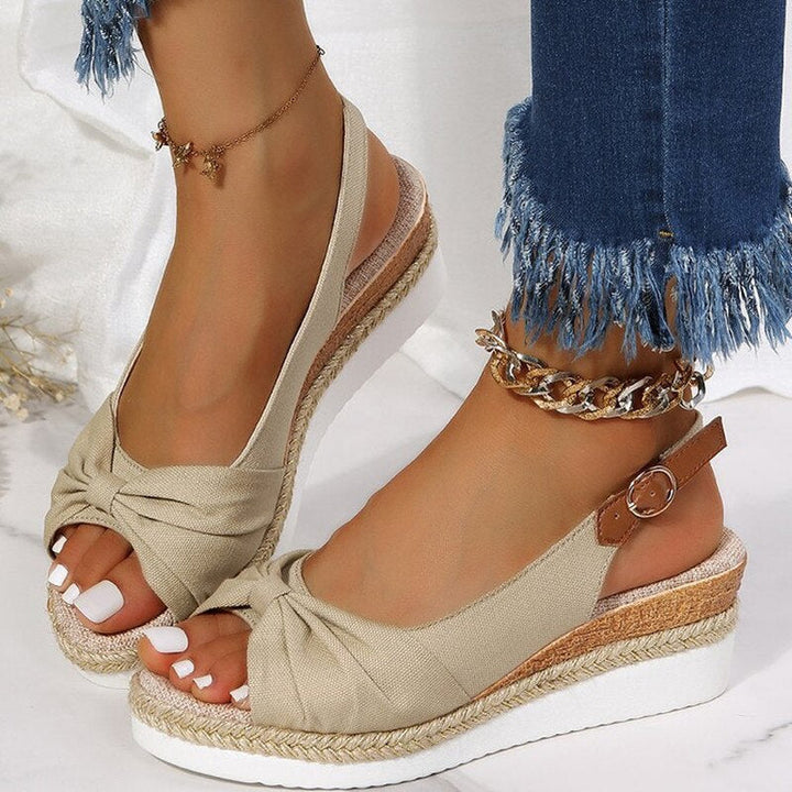 Mune Fashion | Orthopedic Peep-Toe Wedges